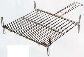 PARRILLA DOBLE INOX 35x40 cm.                     