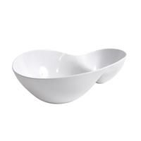 BOWL MELAMINA DOBLE 28'2x19'2x8'6 CM. BLANCO 