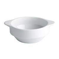 BOWL MELAMINA CONSOME C/ASAS 15x12X5'5 CM. BLANCO