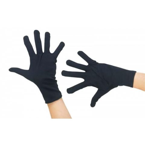 GUANTES POLIAMIDA NEGROS CORTOS