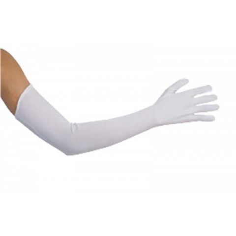 GUANTES BLANCOS  EXTRA LARGOS 45 CM.