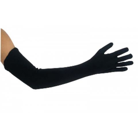 GUANTES NEGROS EXTRA LARGOS 45 CM.