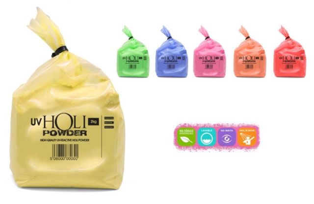 POLVOS HOLI UV NEÓN AZUL 2,2 KG