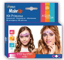 KIT PRINCESA 3 COLORES AL AGUA 3X2 GR.