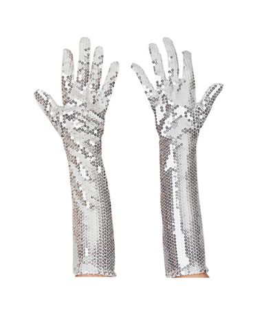 GUANTES LENTEJUELAS 45 CM.