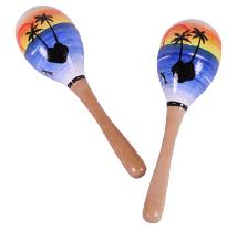 MARACAS DE MADERA 2 UDES 20X6.5 CM