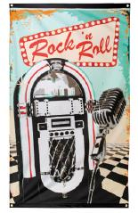 BANDERA POLIESTER ROCK&ROLL 150X90 CM