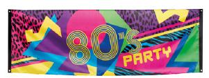 PANCARTA 80´S PARTY 74X220 CM