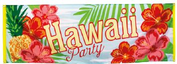 PANCARTA HAWAII PARTY 74X220 CM