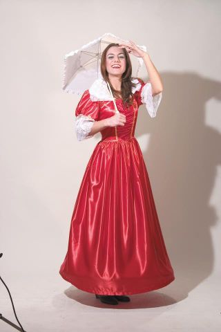 VESTIDO DULCINEA ROJO