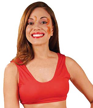 TOP CAMISETA LYCRA ROJO T-M