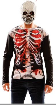 CAMISA ESQUELETO ZOMBI