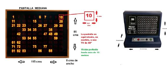 SET BINGO ELECTRÓNICO (BINGO ELECTRÓNICO, PANTALLA