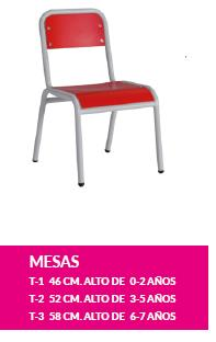 SILLA MADERA PATAS DE METAL T-1 T-2 T-3