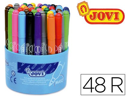 ROTULADOR JOVI MAXI 13 MM BOTE DE 48 UNIDADES 12 